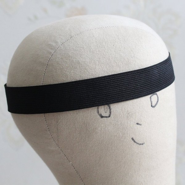 ZigZag Hair Wig Accessories 2.5cm Black Elastic Band for Wig/Lace Frontal/Lace Closure Making 10pcs