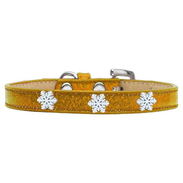 Mirage Pet Products Snowflake Widget Ice Cream Dog Collar, Size 18, Blue