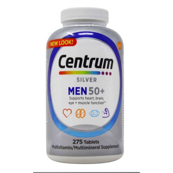 Centrum Men 50+ Multivitamin Tablet Age 50 and Older 275ct