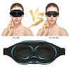 3D Sleep Mask, Contoured Cup Night Blindfold, Comfortable & Super Soft Sleep Eye Mask with Adjustable Straps for Women, Men, Sleeping Travel Yoga Naps (Leopard Print)