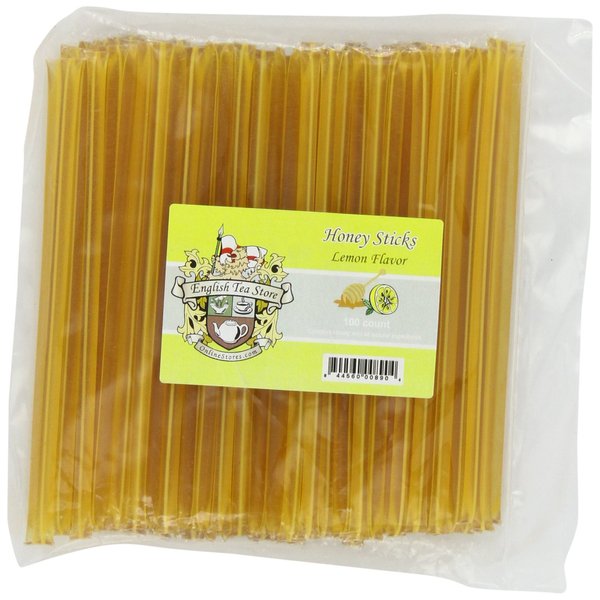 English Tea Store Honey Sticks, Lemon, 100 Count