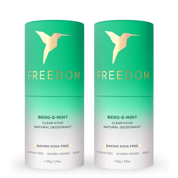 FREEDOM Natural Deodorant - 100% Aluminum & Paraben Free, 24 Hour Odor Protection for Women & Men with Sensitive Skin, Made with Magnesium & Natural Essential Oils (Lavender, Paper Twist Tube) 2 Pack