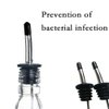 200Pcs liquor spout covers,Pourers Spouts Covers Dust Rubber Caps for Olive Oil Liquor Bottles (Black)