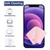 LIJUST Glasses Cleaner Cloth - Microfiber Cloth for Eyeglasses, Lenses, Cameras, Screens, Cell Phone, LCD TV Screens and More - 6"x7" (Pink, 12 Pack)