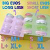 Lash Lift Ribbons Eyelash Lifting Shields Mate Mini Lami Lamination Roller Tool Soft Silicone Perm Rod Ribbon Gel Eyelash Perming Covers Mini Lash Tape String (Candy Color-8 Size Shields)