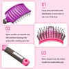 4 Pieces Detangling Massage Hair Brushes Curved Vent Hair Brushes Vented Styling Hair Comb Barber Hairdressing Styling Tools for Women Girls Hair Styling, 4 Colors