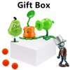 JHESAO 4 PCS Plants and Zombies Toys Action Figures Zombies PVZ Toys Sets 1 2 Series Great Gifts for Kids and Fans,Birthday and Christmas Party