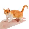Orange Cat Animal Model Action Figures Family Party Supplies Desktop Decoration Cake Toppers Collection Toys for 5 6 7 8 Years Old Boys Girls Kid Toddlers