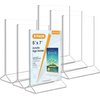 MaxGear Acrylic 5 X 7 inches Clear Sign Holder-Table Card Display-Table Menu Plastic Display Stand - Double Sided Ad Picture Frame for Office, Home, Store, Restaurant, 6 Pack