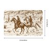 Jbofyee American Wild Western Desert Cowboy Bath Mat Non-Slip Soft Microfiber Bathroom Rugs Washable Bathmat, Carpet Rug Entryway Decor for Tub Shower Room Floor, 24x16 Mat
