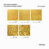 Hemway Ultra Sparkle Glitter - Multi-Size Chunky Fine Cosmetic Glitter Mix for Body Face Hair Eye Nail Art Festival, Crafts for Tumbler Resin Decorations - Gold Holographic - 100g / 3.5oz
