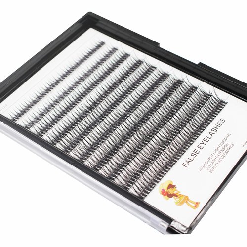 Bodermincer 400pcs 8-10-12-14-16mm Mixed/10-12-14-16mm Mixed Professional Makeup Individual Cluster EyeLashes Grafting Mink False Eyelashes Extension Individual Eyelash Bunche (8-10-12-14mm Mixed)