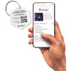 Dynotag® Web Enabled Smart Deluxe Steel Property ID Tag + Steel Ring, with DynoIQ™ & Lifetime Recovery Service. Hexagon (Geometric Design)