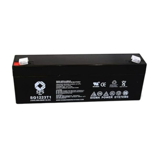 SPS Brand 12V 2.3Ah Terminal T1 Replacement Battery for First Power FP1223 (1 Pack)