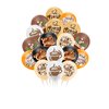 30 PCS Coffee Balloons, 6 Styles of Coffee Themed Balloons for Coffee Party Supplies Coffee Birthday Party Decorations
