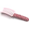 Bestbling Bling Styling Hair Smooth and Detangle Hair Brush for Women, Girl, Men, Arc-shaped Spareribs Comb (Pink)