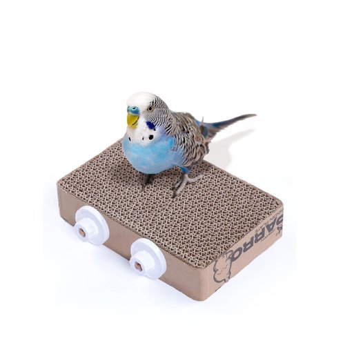 7.3 Inch Paper Bird Toys, Bird Platform, Parrot Toy, Help Birds Clean Beak, Release Stress, Reduce Boredom - Suitable for Budgie, Cockatiel, Lovebird, and Other Small to Medium-sized Pet Birds