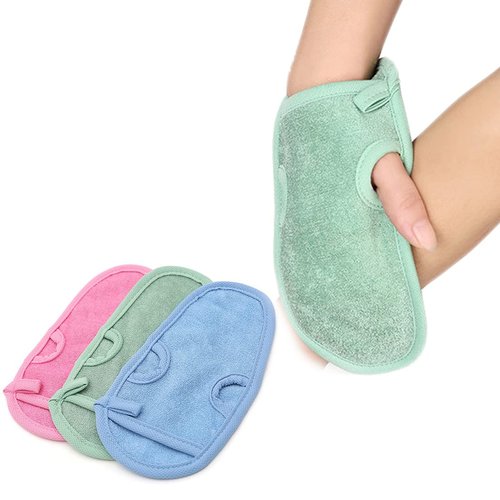 3 PCS Bathing Shower Mittens Body Wash Massage Spa Mitt Towel for Adults Children Body Back Rubbing Exfoliating Washing Cleaning Color Random