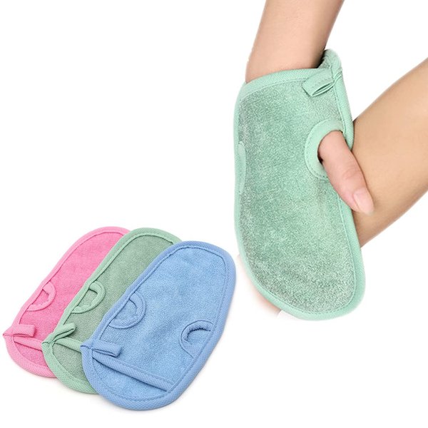 3 PCS Bathing Shower Mittens Body Wash Massage Spa Mitt Towel for Adults Children Body Back Rubbing Exfoliating Washing Cleaning Color Random