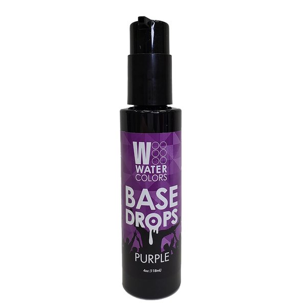 Watercolors Base Drops, Temporary Hair Dye Color Booster, Cruelty-Free, 4 oz - PURPLE