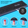 FANDAMEI 24PCS 80/80 Grit Nail File, Nail Files Kit, Double Sided Emery Boards for Nails, Professional Nail File for Natural Acrylic Nails, Rectangular Manicure Nail Files Set, Coarse Grit 80/80