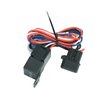 10" Universal Slim Fan Push Pull Electric Radiator 12V 80W High Performance Cooling Fan with Thermostat Wiring Switch Relay Mount Kit Black