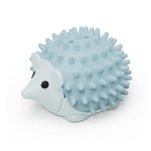 Naiadiy Multi-Functional Interactive Cat Toy, Hedgehog Scratcher with Replaceable Catnip Ball, Self-Entertainment Licking Fun, Moisture and Dust Resistant, Easy to Stick on Various Surfaces (Blue)