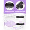 Adevwair Hair Brush-2 Pack Curved Vented Hairbrush for Faster Blow Drying No Pulling Detangling