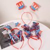 4 Pcs 4th Of July Patriotic Headband Uncle Sam Top Hat American Flag Star Head Boppers Headpiece Women Independence Day Hair Hoops Bands Hairband Striped Cute Festival Cosplay Dress Up Party Supplies