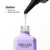 Gellen 100ml No Wipe Gel Top Coat, High Gloss Long Lasting Clear Color Gel Top Coat U V Light Cured Soak off Top Coat Gel Nail Polish, High Capacity Gel Top Coat for Salon