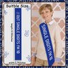 JOYMEMO Blue Peace Out Single Digits I'm 10 Sash, 10th Birthday Decorations for Boys, Double Digits Tenth Birthday Party Supplies