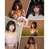 YYHR Short Bob Wig With Bangs 10" Black Mix Brown Yaki Straight Hair Daily Costume Wig Soft Light Synthetic Hair Replacement Wigs Heat Resistant (10 Inch, F1B/30)