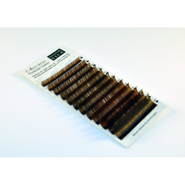 Alluring Signature Silk Lashes Dark BROWN C Curl .20X10