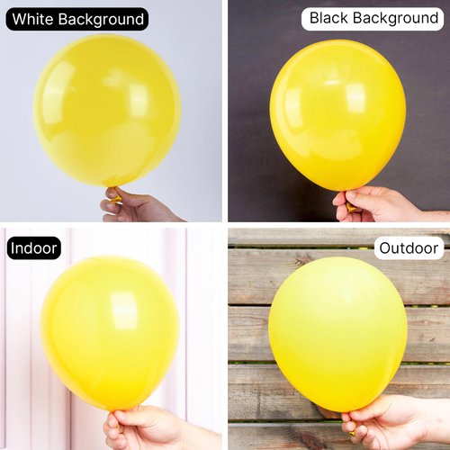 PartyWoo Yellow Balloons, 50 pcs 12 Inch Matte Yellow Balloons, Yellow Latex Balloons for Balloon Garland Balloon Arch as Party Decorations, Birthday Decorations, Baby Shower Decorations, Yellow-Y55