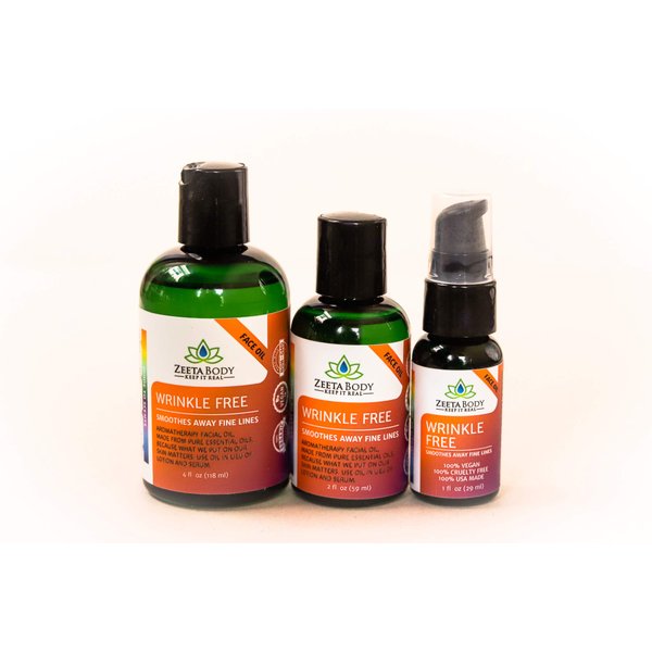 Wrinkle Free Facial Oil by Zeeta 1oz Vegan/Organic