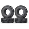 RCLIONS 4PCS 1.9inch RC Crawler Car Tires with Foam Insert for 1/10 RC Crawler Car SCX10,TRX4,SCX10-II,SCX10-III