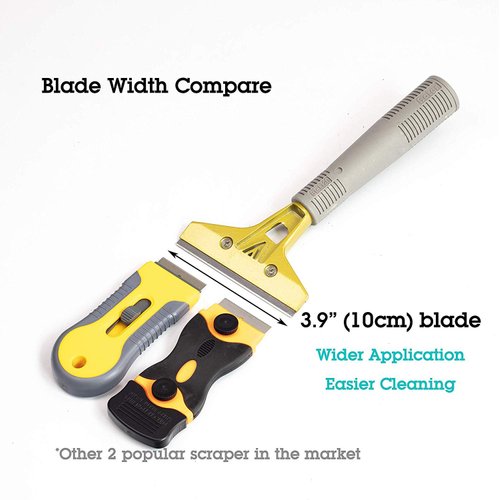 LDS Industry Extendable Razor Blade Sticker/Paint Scraper Remover for Window Glass Windshield Tile Granite Wall Cleaning Hand Tool, Gum Cleaning, Stove Cleaner, SCRP-A