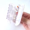 White Swan Hair Clip,Acetate Hair Clip,Small Claw Clip for Women, 1 Count (Pack of 1)