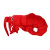 MIGHTY- Ocean Junior Prawn - Squeaker - Multiple Layers. Made Durable, Strong & Tough. Interactive Play Dog Toy (Tug, Toss & Fetch). Machine Washable & Floats