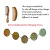 Louise Maelys 2pcs Sandalwood Wide Tooth Hair Combs Moon Shape Wooden Comb for Curly Hair