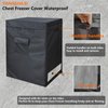 Chest Freezer Covers for Outside(32.5W×22.5D×33.5H)in,Compatible with midea 7.0 Cubic Feet Chest Freezer,Black Deep Freezer Covers Waterproof Top With Zipper to Open, Outdoor All-season Protection