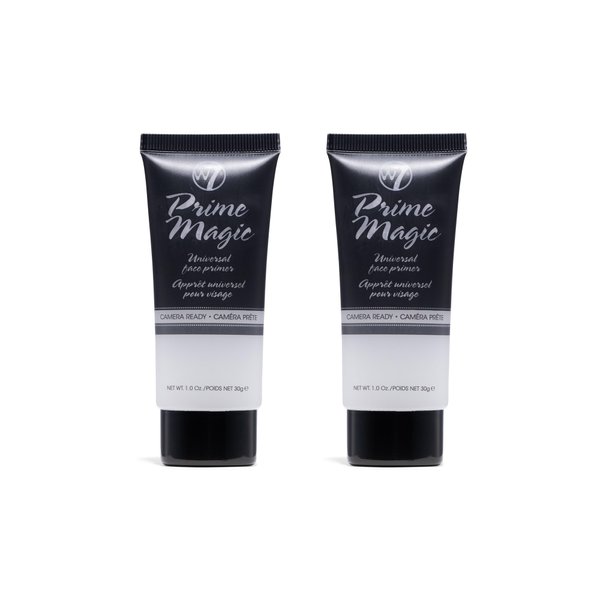 W7 Prime Magic Face Primer - Clear Makeup Base Priming Formula For Flawless Skin - Vegan Makeup - 2 Pack