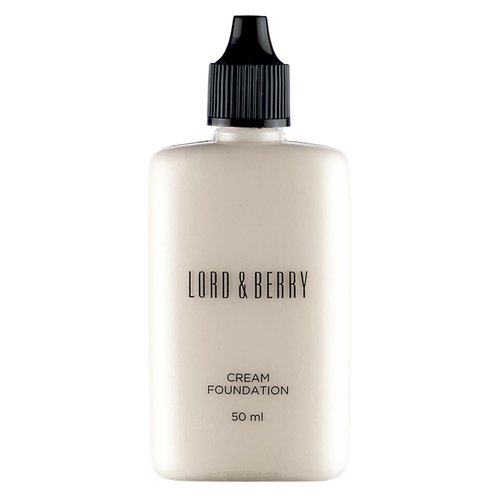 Lord & Berry CREAM FOUNDATION Makeup Long Lasting Full Coverage Lightweight Liquid Foundation Contains Antioxidants, Moisturizers, UVA-UVB Filters & Anti-Pollution Extracts, White Milk ,1.69 Fl oz