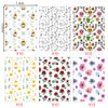 ZDDPDJ Flower Release Papers for Diamond Painting, Pack of 60 Reusable Floral Sheets (10.5x7.4cm)