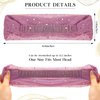 6 Pcs Bling Headbands for Women Bling Boho Headbands Sequin Headband Wide African Head Wrap Stretchy Hair Bands Boho Turban Elastic Yoga Running Sport Hair African Bling Hair Accessories