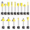 KOWOOD Router Bits Set of 15 Pieces 1/4 Inch Woodwork Tools for Beginners