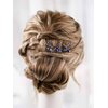 Yean Baroque Bridal Hair Pins Silver Rhinestones Wedding Hair Comb Something Blue Hair Piece for Women and Girls(3 Pcs) (Gold)