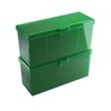 Gamegenic Fourtress 320+ Casual Deck Box | Double-Sleeved Card Storage with Flex Card Divider | Premium Card Game Protector | Cobra Neck Technology | Holds up to 320 Cards | Green Color | Made
