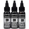 ELEMENT TATTOO SUPPLY - Shading 3 Stage Grey Wash - Black and White Tattoo Ink - Light - Medium - Dark - Shades (5) 1oz Bottles