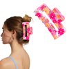 Hawaiian Flower Hair Clips for Women Colorful Flower Hair Clip Hawaiian Artificial Flower Clips for Vacation Beach Party 1Pcs (Colour Flower)